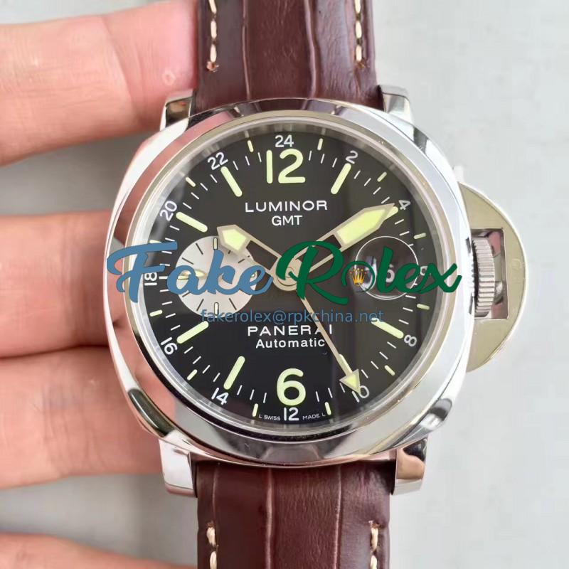 Replica Panerai Luminor GMT PAM088 N Stainless Steel Black Dial Swiss 7750