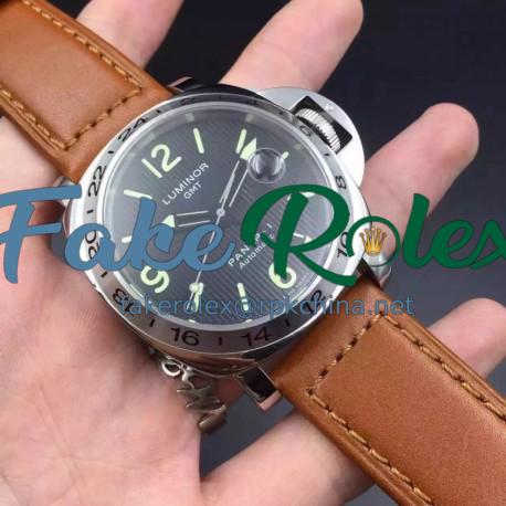 Replica Panerai Luminor GMT PAM029 N Stainless Steel Black Dial Swiss 2836-2