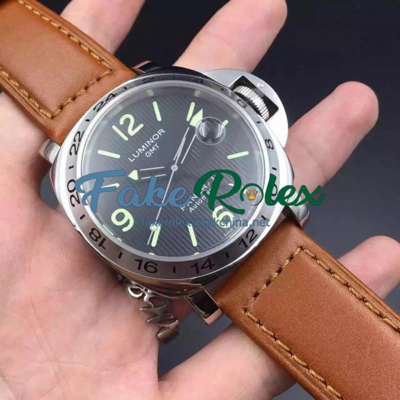 Replica Panerai Luminor GMT PAM029 N Stainless Steel Black Dial Swiss 2836-2