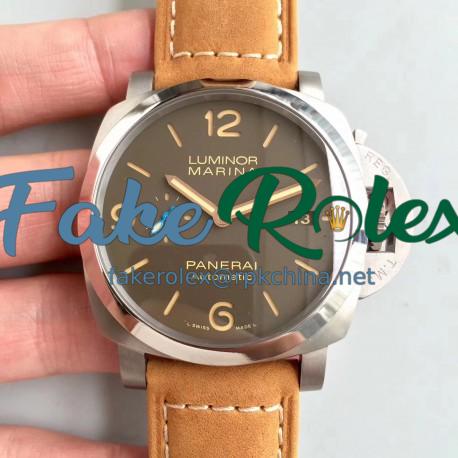 Replica Panerai Luminor Marina 1950 PAM1351 ZF Titanium Brown Dial Swiss P9010