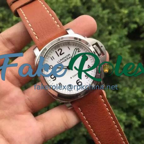 Replica Panerai Luminor Base 8 Days Acciaio PAM561 KW Stainless Steel White Dial Swiss P5000