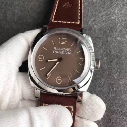 Replica Panerai Radiomir 1940 3 Days Acciaio PAM662 SF Stainless Steel Brown Dial Swiss P3000