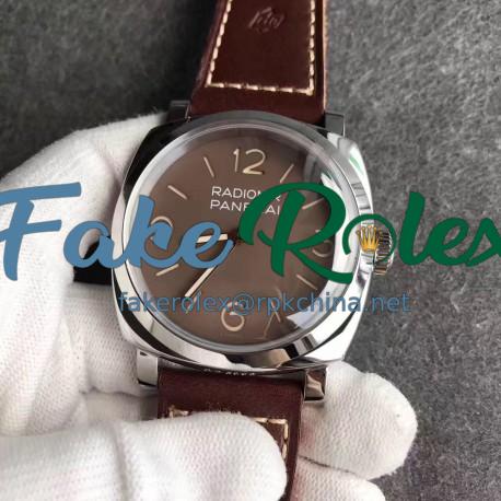 Replica Panerai Radiomir 1940 3 Days Acciaio PAM662 SF Stainless Steel Brown Dial Swiss P3000