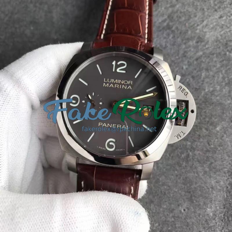 Replica Panerai Luminor Marina 1950 PAM351 VS Stainless Steel Black Dial Swiss P9000