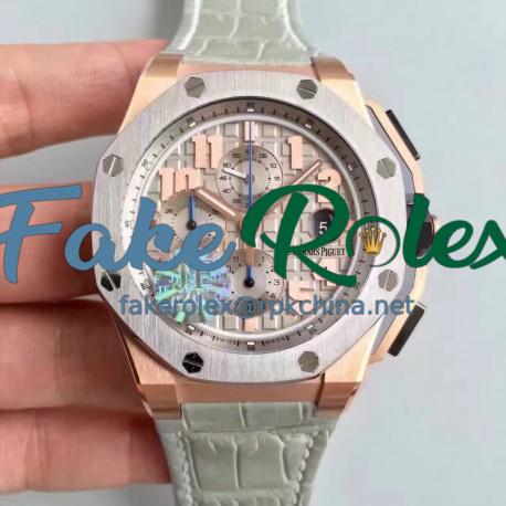 Replica Audemars Piguet Royal Oak Offshore LeBron James 26210OI.OO.A109CR.01 JF V5 Rose Gold Gray Dial Swiss 3126