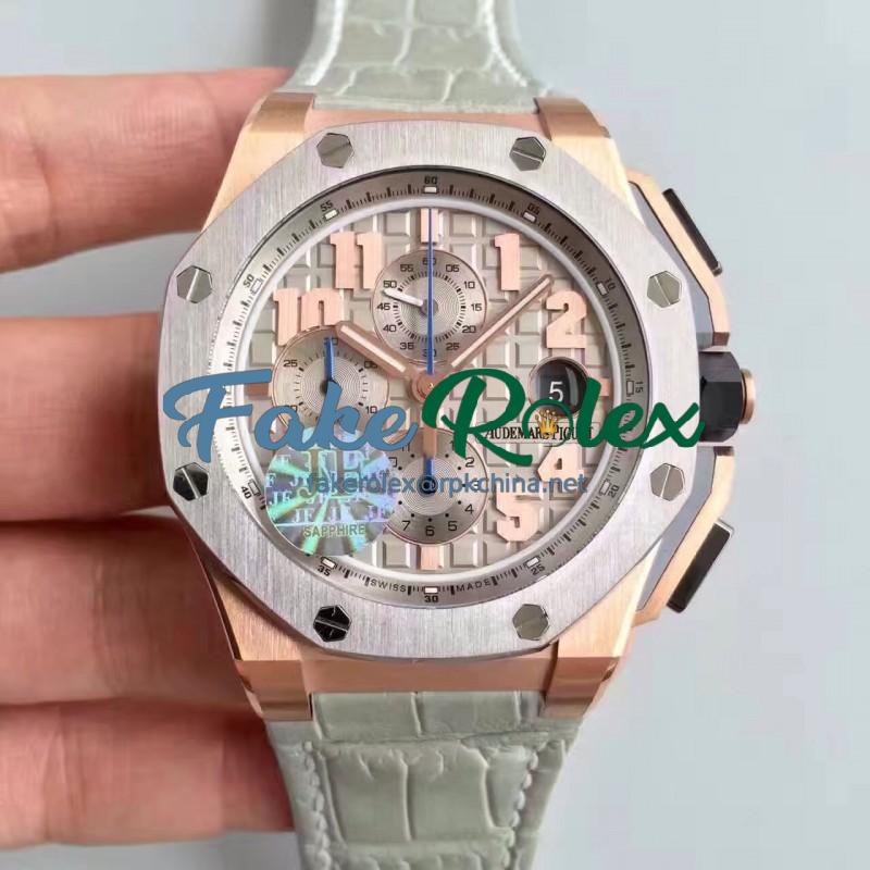 Replica Audemars Piguet Royal Oak Offshore LeBron James 26210OI.OO.A109CR.01 JF V5 Rose Gold Gray Dial Swiss 3126