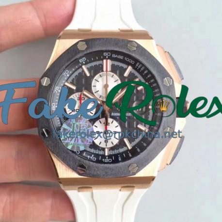 Replica Audemars Piguet Royal Oak Offshore 26401RO.OO.A002CA.01 JF V2 Rose Gold Black Dial Swiss 3126