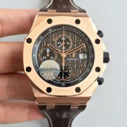 Replica Audemars Piguet Royal Oak Offshore Don Ramon De La Cruz 26192OR.D0801CR.01 JF V5 Rose Gold Grey Dial Swiss 7750