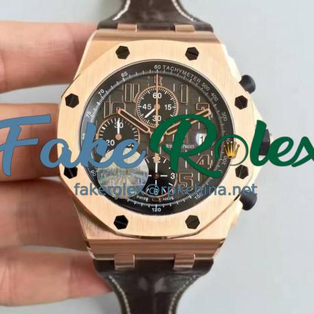 Replica Audemars Piguet Royal Oak Offshore Don Ramon De La Cruz 26192OR.D0801CR.01 JF V5 Rose Gold Grey Dial Swiss 7750