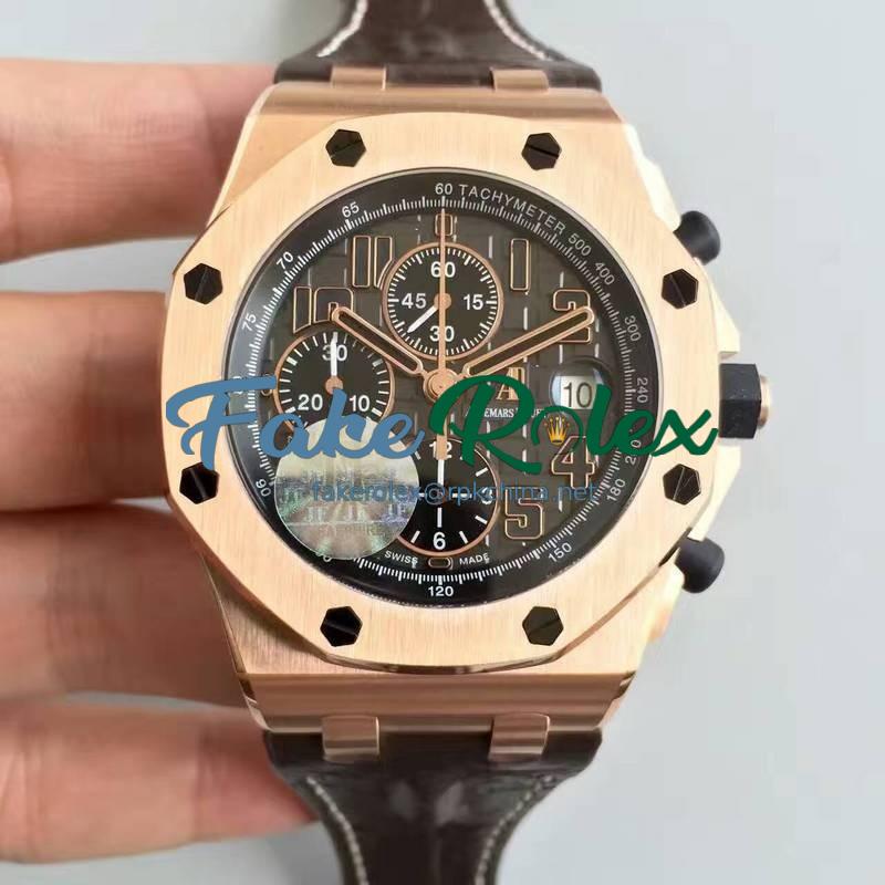 Replica Audemars Piguet Royal Oak Offshore Don Ramon De La Cruz 26192OR.D0801CR.01 JF V5 Rose Gold Grey Dial Swiss 7750