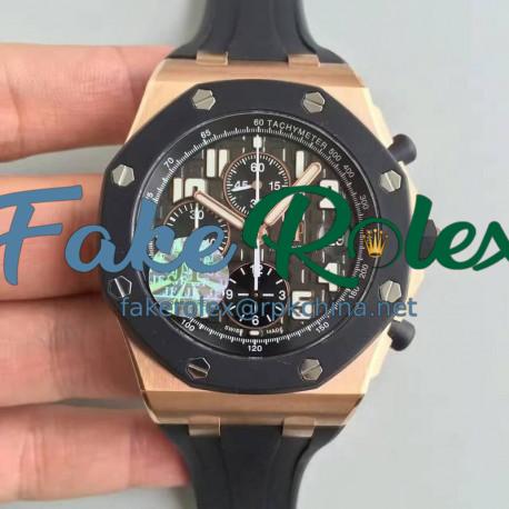 Replica Audemars Piguet Royal Oak Offshore 25940O.OO.D002CA.01 JF V5 Rose Gold & Ceramic Grey Dial Swiss 7750