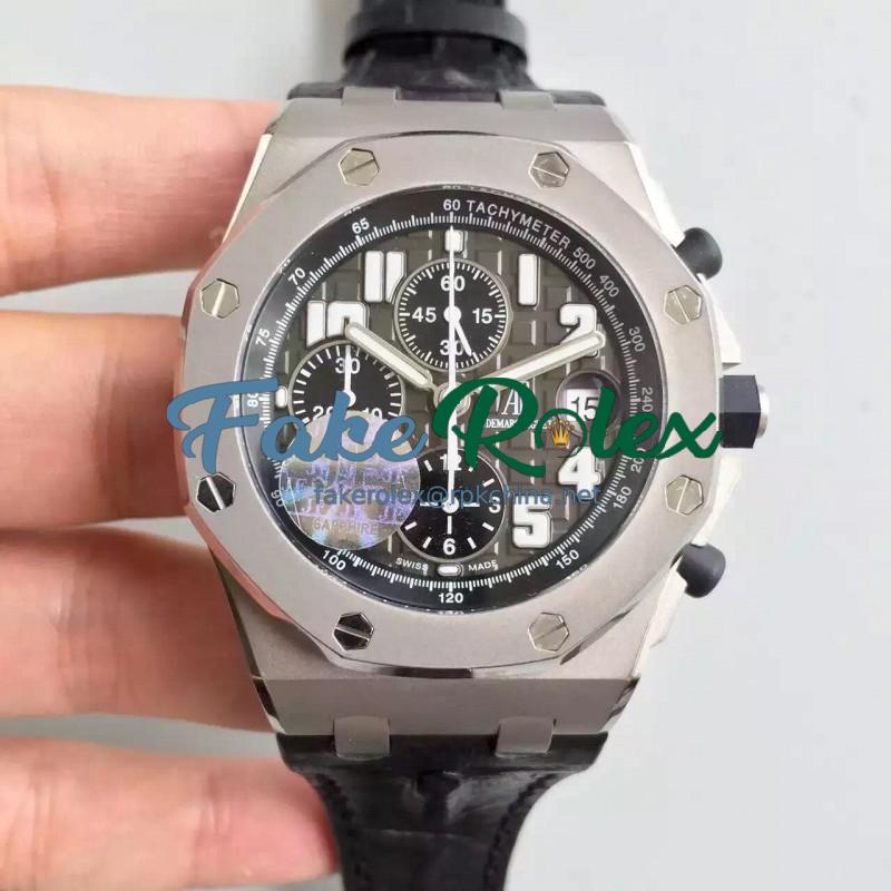 Replica Audemars Piguet Royal Oak Offshore 50th 26034TS.00.D001IN.01 JF V2 Stainless Steel Grey Dial Swiss 7750