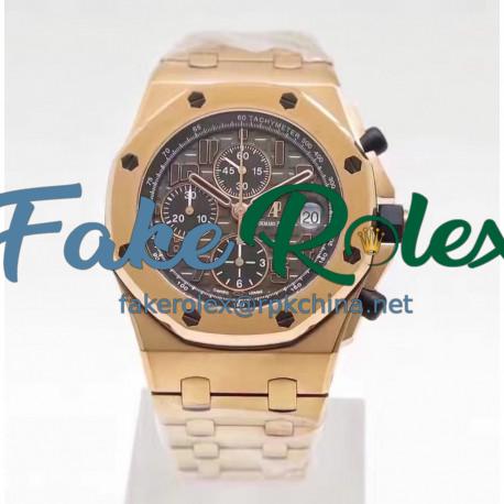 Replica Audemars Piguet Royal Oak Offshore Don Ramon De La Cruz 26192OR.D0801CR.01 JF V2 Rose Gold Grey Dial Swiss 7750