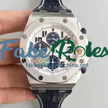 Replica Audemars Piguet Royal Oak Offshore Navy 26170ST.OO.D305CR.01 JF V2 Stainless Steel White Dial Swiss 7750