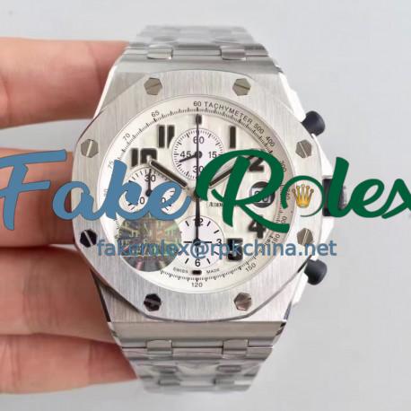 Replica Audemars Piguet Royal Oak Offshore Safari 26170ST.OO.D091CR.01 JF V2 Stainless Steel White Dial Swiss 7750