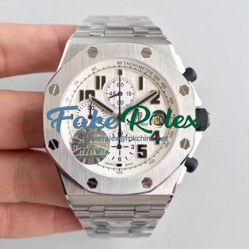 Replica Audemars Piguet Royal Oak Offshore Safari 26170ST.OO.D091CR.01 JF V2 Stainless Steel White Dial Swiss 7750