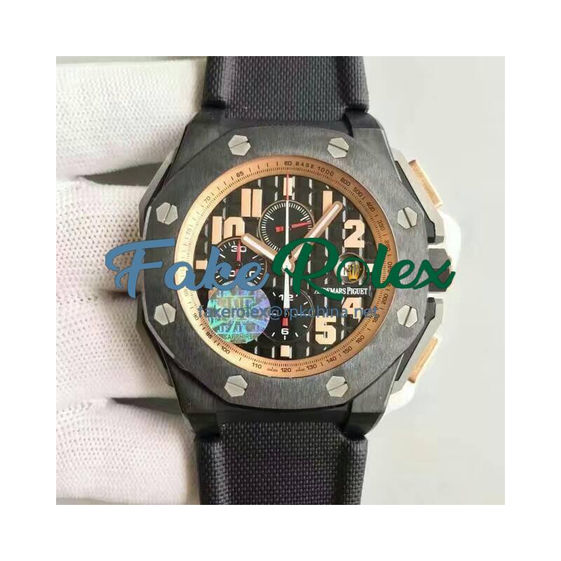 Replica Audemars Piguet Royal Oak Offshore Arnold Schwarzenegger The Legacy 263781O.OO.A001KE.01 Black Ceramic Black Dial Swiss 