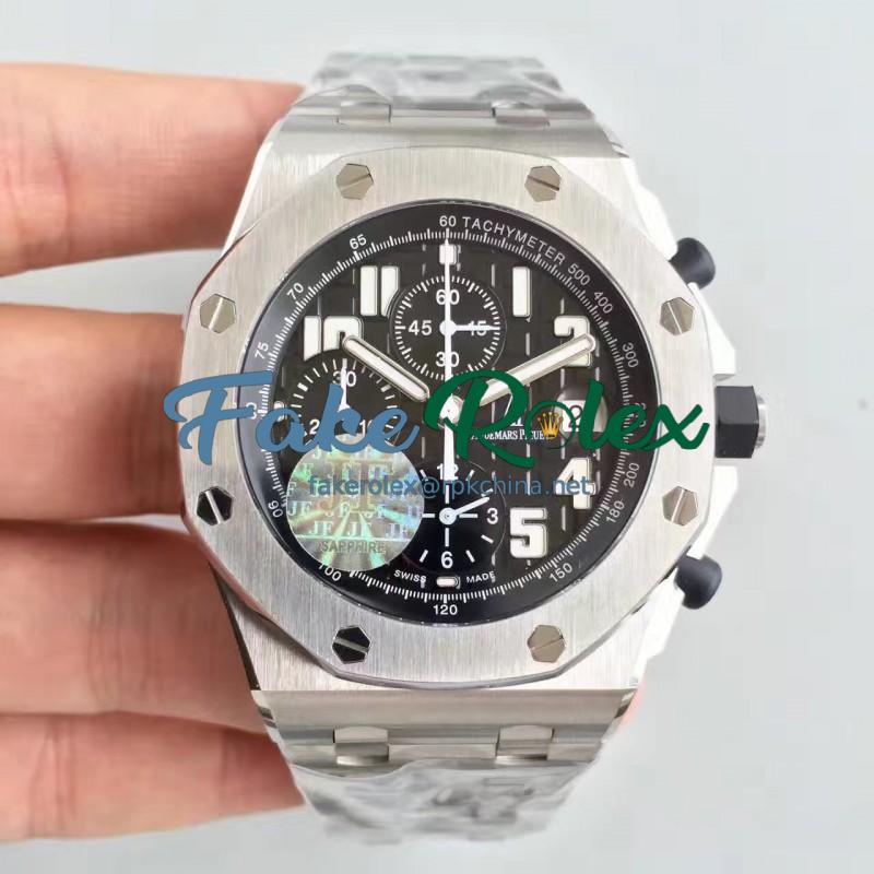 Replica Audemars Piguet Royal Oak Offshore 26170ST.OO.1000ST.08 JF V2 Stainless Steel Black Dial Swiss 7750