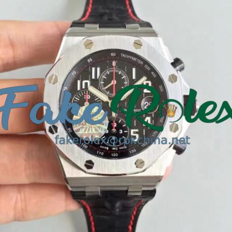 Replica Audemars Piguet Royal Oak Offshore 26470ST.OO.A101CR.01 JF V2 Stainless Steel Black Dial Swiss 3126