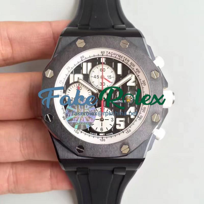 Replica Audemars Piguet Royal Oak Offshore Marcus Edition 26299SN/D010CA.01 JF V2 Black Ceramic Black Dial Swiss 7750