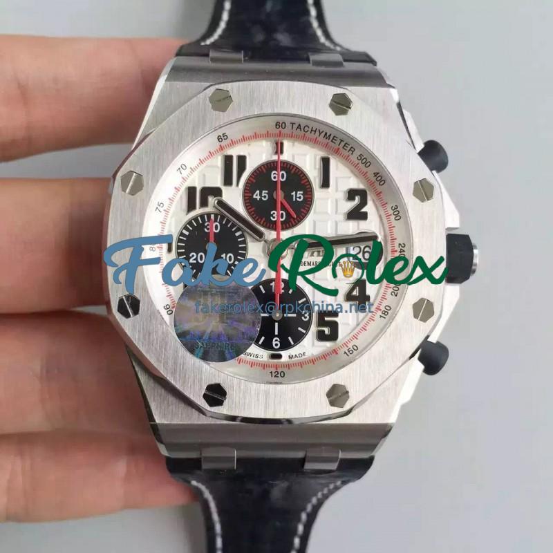 Replica Audemars Piguet Royal Oak Offshore Panda 26170ST.OO.D101CR.02 JF V2 Stainless Steel White Dial Swiss 7750