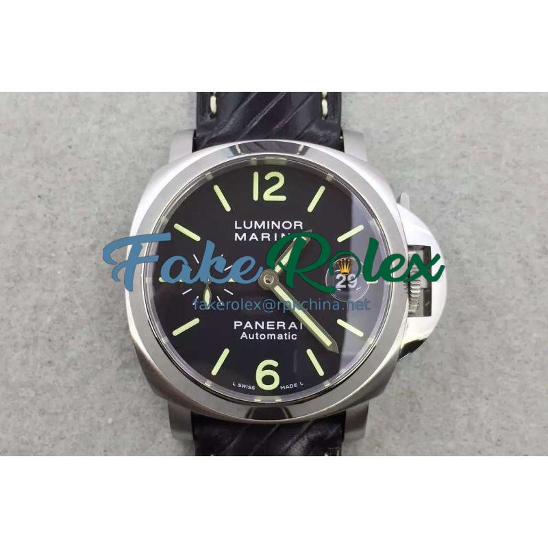 Replica Panerai Luminor Marina PAM048 Stainless Steel Black Dial Swiss 7750