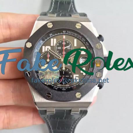 Replica Audemars Piguet Royal Oak Offshore Qatar 135Th Anniversary 26219IO.OO.D005CR.01 JF Titanium Anthracite Dial Swiss 3126