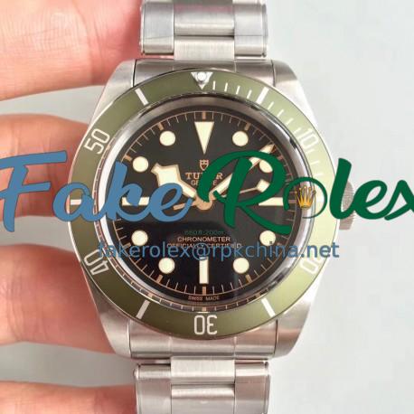 Replica Tudor Heritage Black Bay Green Harrods Special Edition 79230G ZF Stainless Steel Black Dial Swiss 2824-2