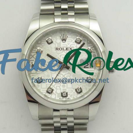 Replica Rolex Datejust 36MM 116234 DJ V2 Stainless Steel Silver Anniversary Jubilee Dial Swiss 3135