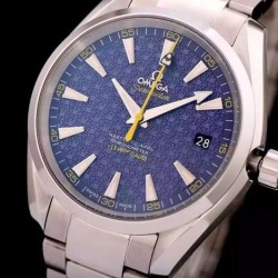 Replica Omega Aqua Terra "James Bond" 41MM Stainless Steel Blue Dial Swiss 8507