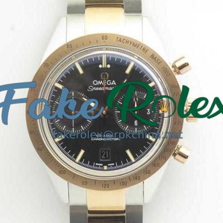 Replica Omega Speedmaster ´57 Chronograph 41.5MM 331.20.42.51.01.002 OM Stainless Steel & Rose Gold Black Dial Swiss 9301