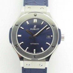 Replica Hublot Classic Fusion Blue Titanium 38MM 511.NX.7170.LR JJ V2 Titanium Blue Dial Swiss HUB1112