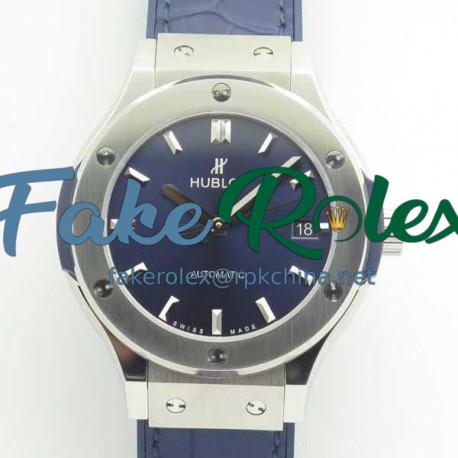 Replica Hublot Classic Fusion Blue Titanium 38MM 511.NX.7170.LR JJ V2 Titanium Blue Dial Swiss HUB1112