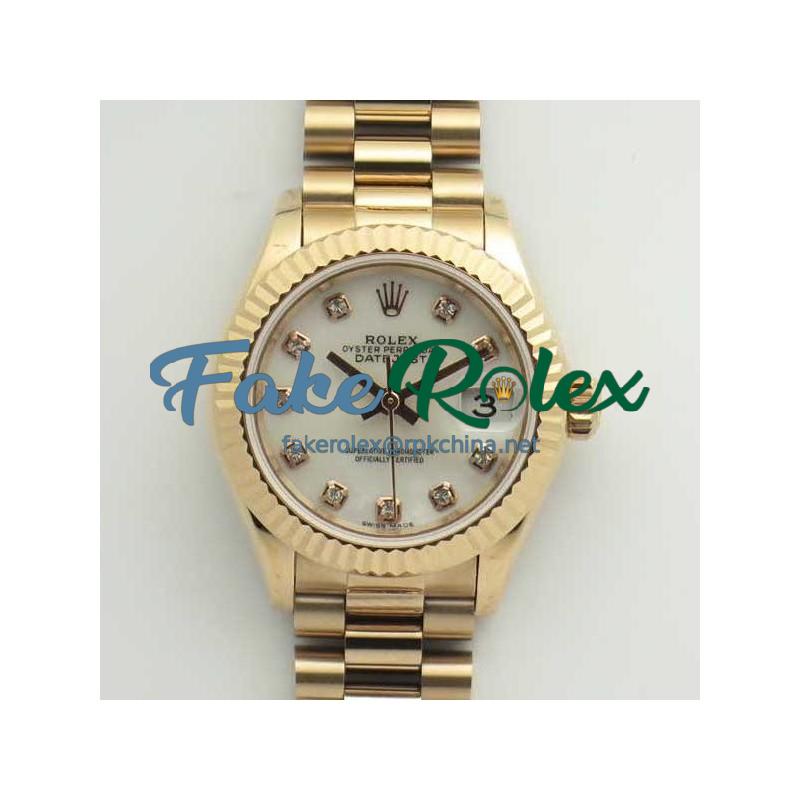 Replica Rolex Lady Datejust 28 279165 28MM BP Rose Gold Mother Of Pearl Dial Swiss 2671