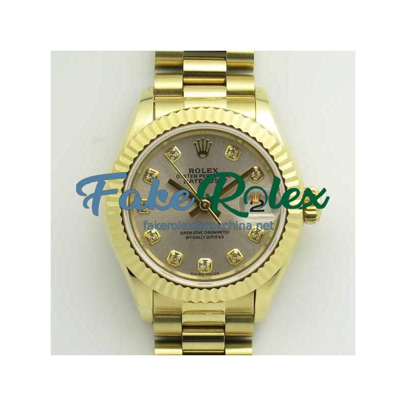 Replica Rolex Lady Datejust 28 279178 28MM BP Yellow Gold Silver Dial Swiss 2671