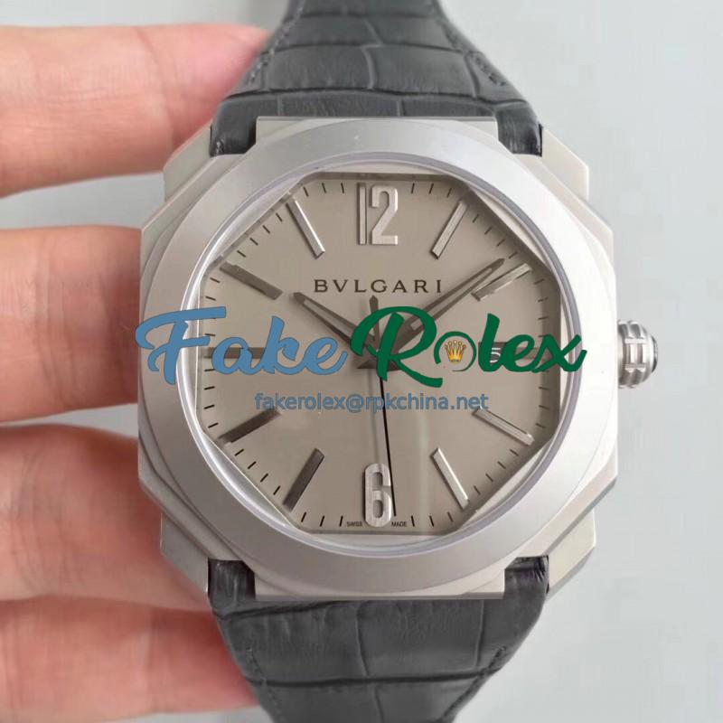 Replica Bvlgari Octo Solotempo 101964 JL Stainless Steel Grey Dial Swiss BVL193