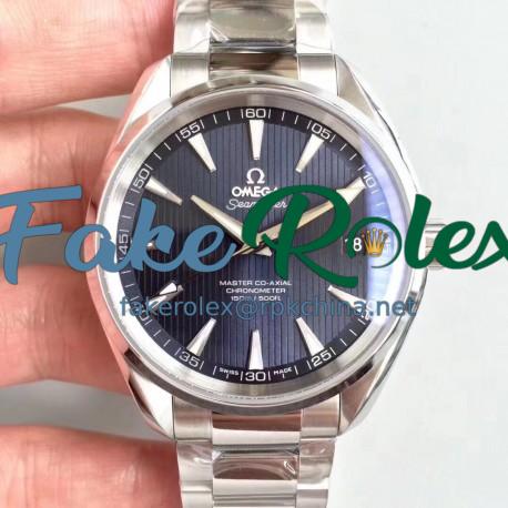 Replica Omega Seamaster Aqua Terra 150M Master Co-Axial 231.10.42.21.03.003 VS Stainless Steel Blue Dial Swiss 8500