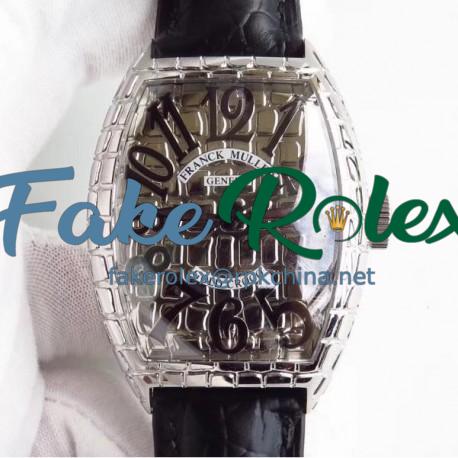 Replica Franck Muller Iron Croco 8880 CH IRO CRO N Stainless Steel Silver Dial M8215