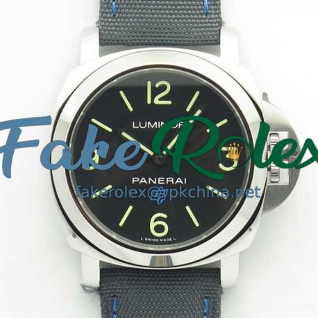 Replica Panerai Luminor Base Blue Logo 3 days Acciaio PAM774 XF Stainless Steel Black Dial A6498