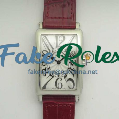 Replica Franck Muller Ladies Long Island 1952 952 QZ GF Stainless Steel Silver Dial Swiss Quartz