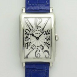 Replica Franck Muller Ladies Long Island 1952 952 QZ GF Stainless Steel Silver Dial Swiss Quartz