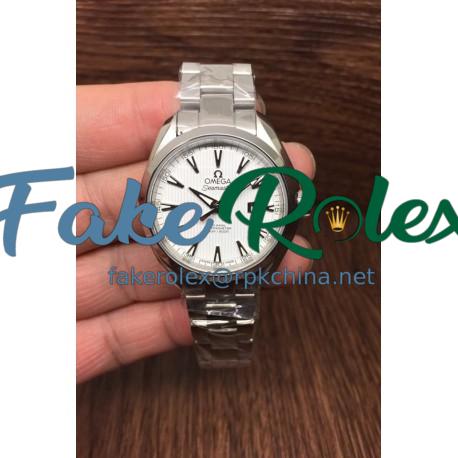 Replica Omega Aqua Terra Lady 34MM Stainless Steel Black Dial Swiss 8520