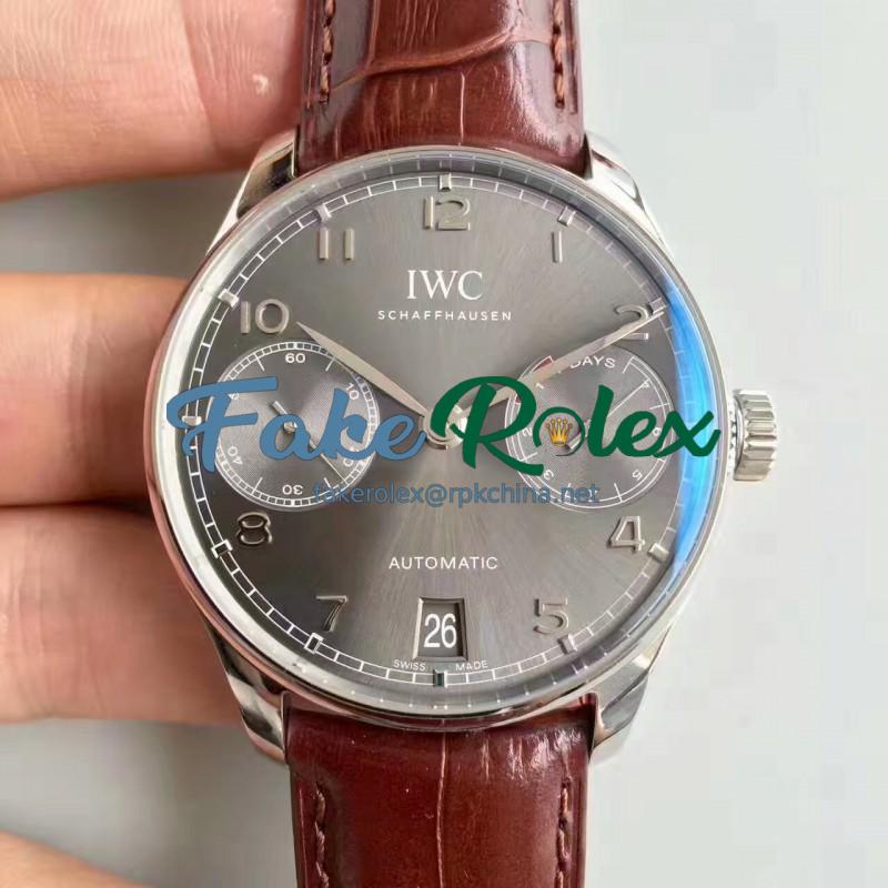 Replica IWC Portugieser IW500106 Power Reserve ZF V3 Stainless Steel Grey Dial Swiss IWC 52010