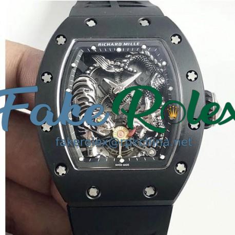 Replica Richard Mille RM051-01 Tiger & Dragon KV Ceramic Skeleton Dial M8215