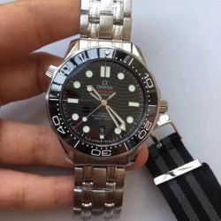 Replica Omega Seamaster Diver 300M Baselworld 2018 VS Stainless Steel Black Dial Swiss 8800