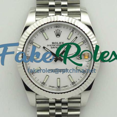 Replica Rolex Datejust II 126334 41MM N Stainless Steel White Dial Swiss 3235