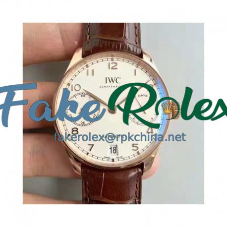 Replica IWC Portugieser IW500701 ZF V3 Rose Gold White Dial Swiss 52010