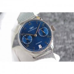 Replica IWC Portuguese IW5007 YL V3 Stainless Steel Blue Dial Swiss 52010