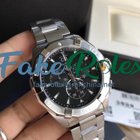 Replica Tag Heuer Aquaracer Chronograph 300M CAY1110.BA0927 N Stainless Steel Black Dial Swiss Ronda Quartz 5040B