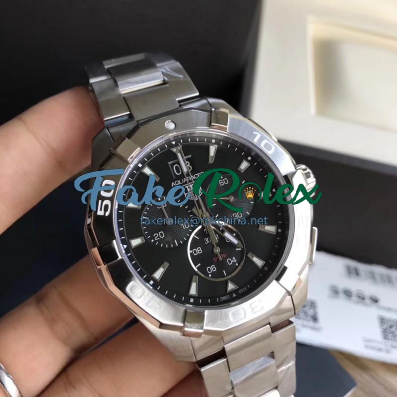 Replica Tag Heuer Aquaracer Chronograph 300M CAY1110.BA0927 N Stainless Steel Black Dial Swiss Ronda Quartz 5040B